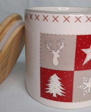 Envase navideño Dolomita con tapa hermética